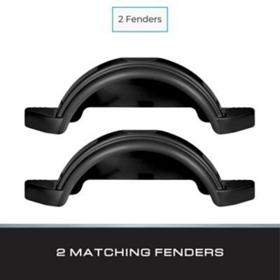 Image showing 5 th Tie Down 13 in. Black Single Axle Plastic Trailer Fenders, 2 pk.