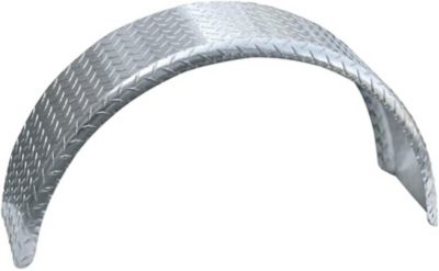 Tie Down 18 in. Trailer Fenders Single Axle - Diamond Plated, 1 pk.