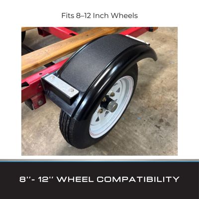 Image showing 5 th Tie Down Black Plastic Fender for 8 in. - 12 in. Tires, 2 pk.