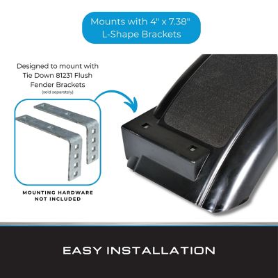 Image showing 6 th Tie Down Black Plastic Fender for 8 in. - 12 in. Tires, 2 pk.