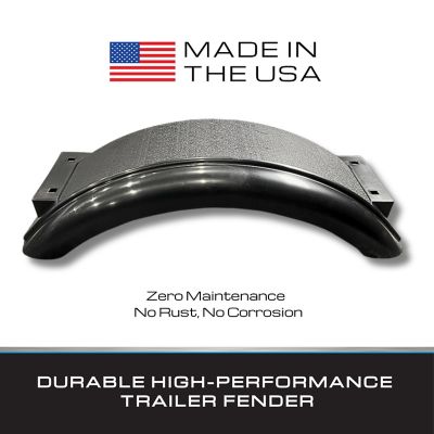 Image showing 7 th Tie Down Black Plastic Fender for 8 in. - 12 in. Tires, 2 pk.