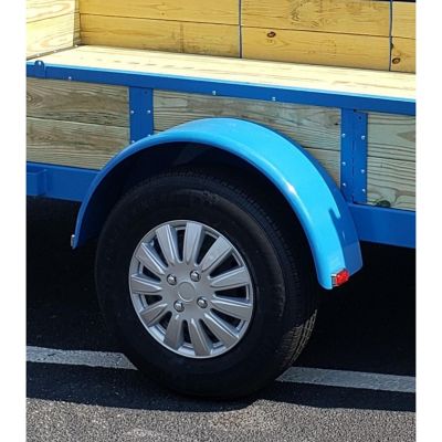 Image showing 6 th Tie Down Trailer Fenders Single Axle - Steel Trailer Fender, 2 Pack
