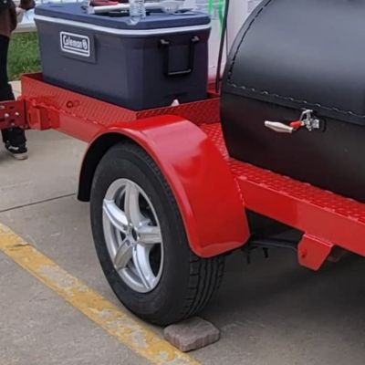 Image showing 8 th Tie Down Trailer Fenders Single Axle - Steel Trailer Fender, 2 Pack