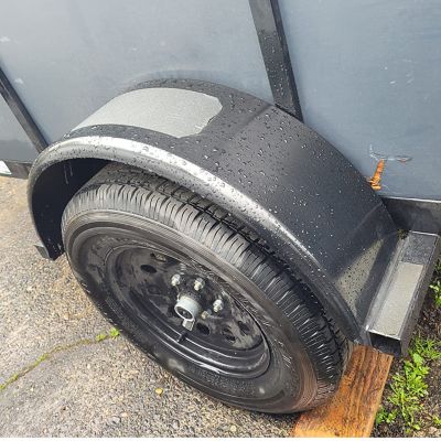 Image showing 9 th Tie Down Trailer Fenders Single Axle - Steel Trailer Fender, 2 Pack