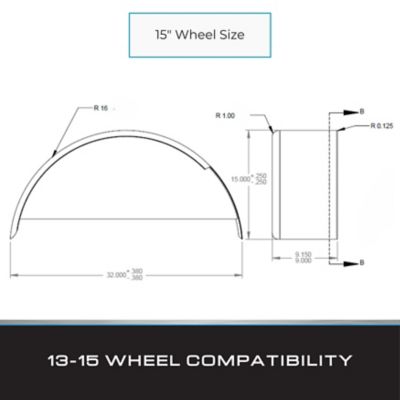Image showing  Trailer Fenders Single Axle - Steel Trailer Fender, 1 Pack