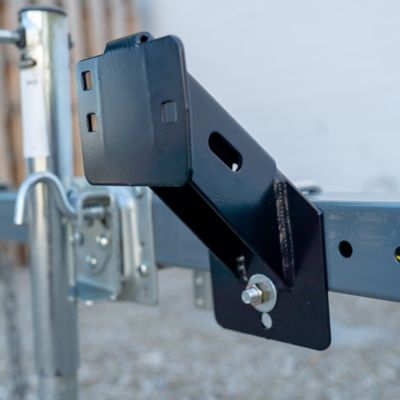 Image showing  Black Powder-Coated Side Mount Tire Carrier