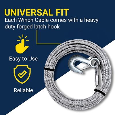 Image showing  3/16 in. x 50 ft. Winch Cable