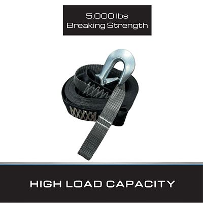 Image showing 1 th Tie Down 2 in. x 15 ft. Winch Strap with PWC Strap, 1 per pack