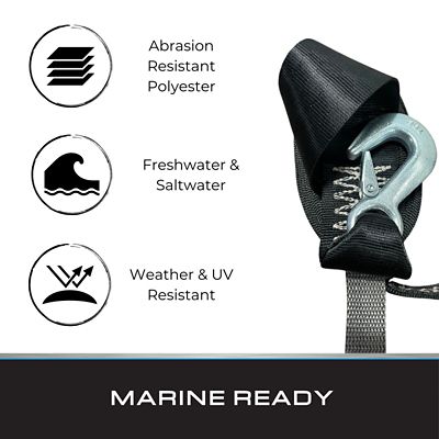 Image showing 5 th Tie Down 2 in. x 15 ft. Winch Strap with PWC Strap, 1 per pack