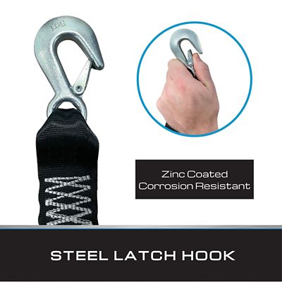 Image showing  2 in. x 20 ft. Winch Strap with Tail, 1 per pack