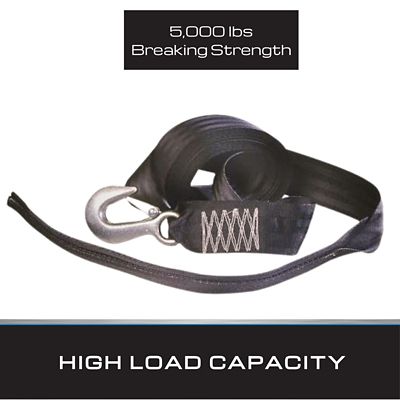 Image showing  2 in. x 20 ft. Winch Strap with Tail, 1 per pack