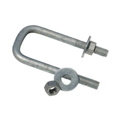 Tie Down 7/16 in.-14 1-9/16 in. 3-9/16 in. Galvanized Square U-Bolt Kit