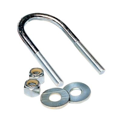 Tie Down 1/2 in.-13 2-3/8 in. 5-3/8 in. Zinc Plated Round U-Bolt Kit