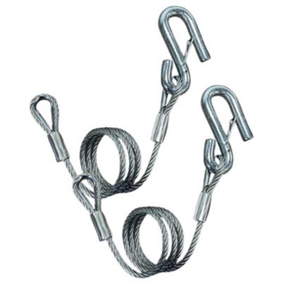 Tie Down 3,500 lbs. Capacity Hitch Cables Galvanized with Wire Safety Latch