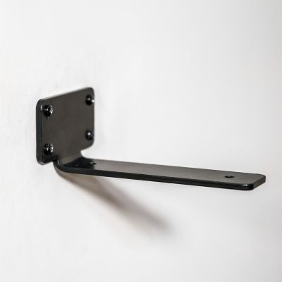 Image showing 5 th Tie Down Black 6 in. L-Shelf Bracket, 4 pk. with Hardware