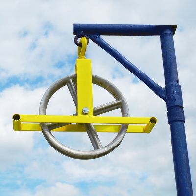 Image showing  12 in. Aluminum Hoisting Wheel with Hook