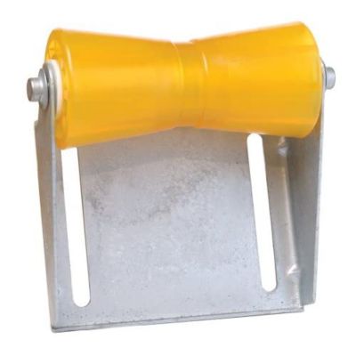 Tie Down 10 in. Amber Polyvinyl Keel Roller with Panel Bracket Assembly
