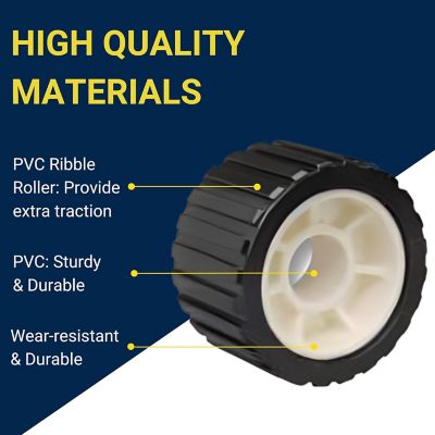 Image showing 7 th Tie Down Hull Sav'r 5 in. PVC Ribbed Wobble Roller Kit