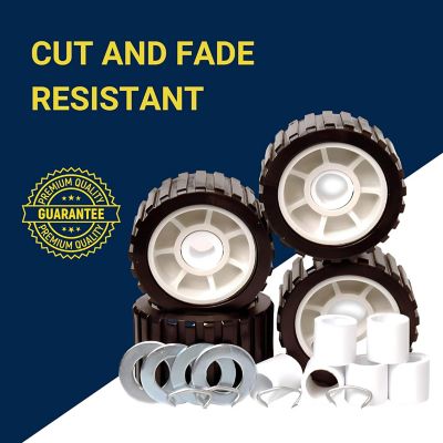 Image showing 8 th Tie Down Hull Sav'r 5 in. PVC Ribbed Wobble Roller Kit