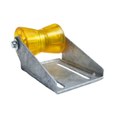 Tie Down 5 in. Silver Standard Keel Roller with Panel Bracket Assembly