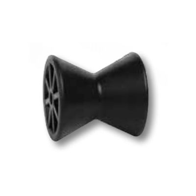 Tie Down 4 in. Black Hull Sav'r PVC Bow Roller with 1/2 in. Shaft