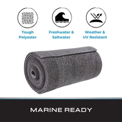 Image showing  11 in. x 12 ft. Gray Bunk Carpet