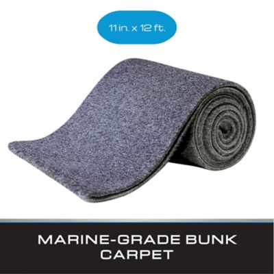 Image showing  11 in. x 12 ft. Gray Bunk Carpet