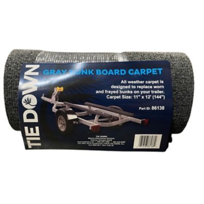 Image showing 7 th Tie Down 11 in. x 12 ft. Gray Bunk Carpet