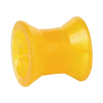 Tie Down 3 in. Amber PVC Bow Roller with 1/2 in. Shaft