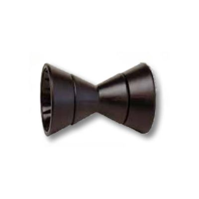 Tie Down 4 in. Black Hull Sav'r PVC Roller Assembly with End Bells