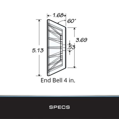 Image showing  4 in. Black Hull Sav'r PVC Roller Assembly with End Bells