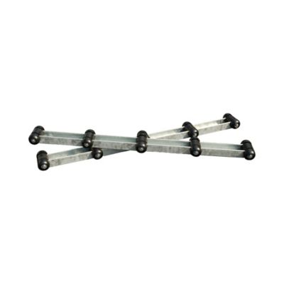 Tie Down 4 ft. Black Rubber Rollers, Pair