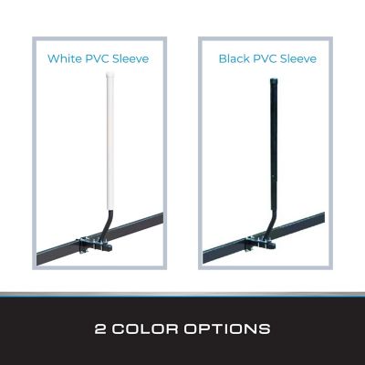 Image showing  48-60 in. Black Heavy-Duty 14 Gauge Steel Floating Guide Post