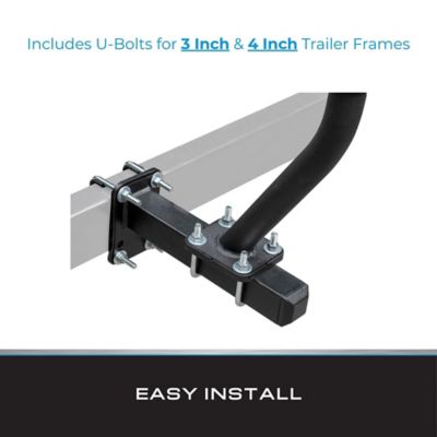 Image showing 5 th Tie Down 48-60 in. Black Heavy-Duty 14 Gauge Steel Floating Guide Post