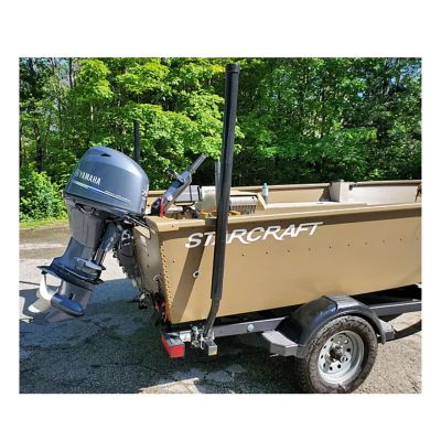 Image showing 9 th Tie Down 48-60 in. Black Heavy-Duty 14 Gauge Steel Floating Guide Post