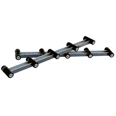Tie Down 5 ft. Black Rubber rollers, Pair
