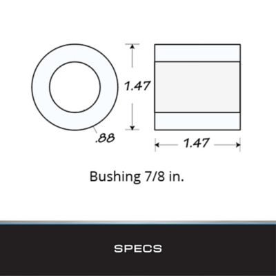 Image showing  5 in. PVC Ribbed Wobble Roller Kit, 4 pk.