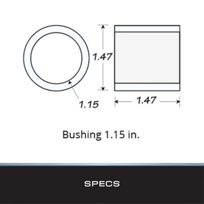 Image showing 6 th Tie Down 5 in. PVC Ribbed Wobble Roller Kit, 4 pk.