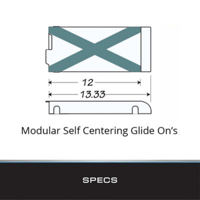 Image showing  Standard White Modular Bunk Guide-Ons