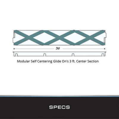 Image showing  Standard White Modular Bunk Guide-Ons