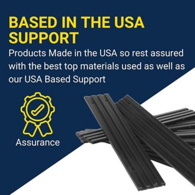 Image showing  3 in. x 16 in. Black Bunk Slicks, 10 pk.