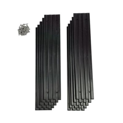 Image showing 8 th Tie Down 3 in. x 16 in. Black Bunk Slicks, 10 pk.