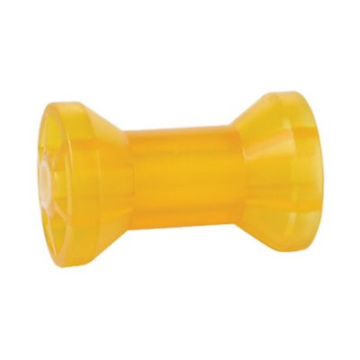 Tie Down 4 in. Amber PVC Spool Type Keel Roller with 5/8 in. Shaft