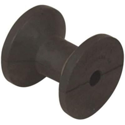 Tie Down 3 in. Hull Sav'r Black PVC Bow Roller with 1/2 in. Shaft