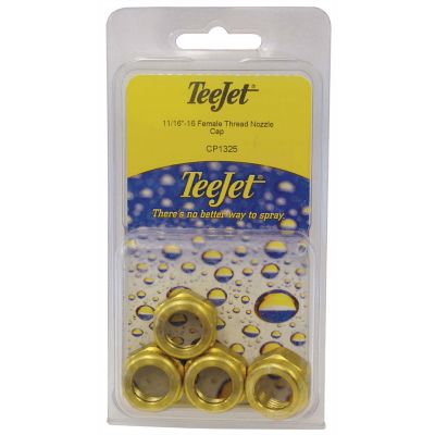 TeeJet CP1325 Brass Nozzle Cap 4 Pack