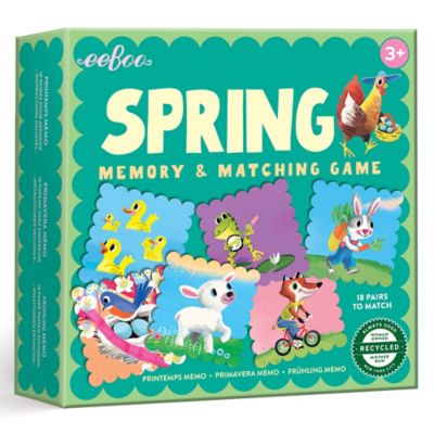eeBoo Memory & Matching Game: Spring Little Square