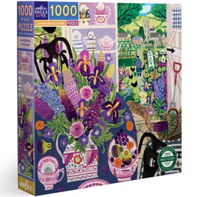eeBoo Piece & Love: Lavender Kitchen - 1000 pc. Puzzle