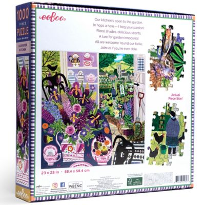 Image showing  Piece & Love: Lavender Kitchen - 1000 pc. Puzzle