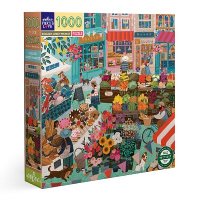 eeBoo pc. & Love: English Green Market - 1000 pc. Puzzle