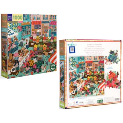 Image showing 5 th eeBoo pc. & Love: English Green Market - 1000 pc. Puzzle